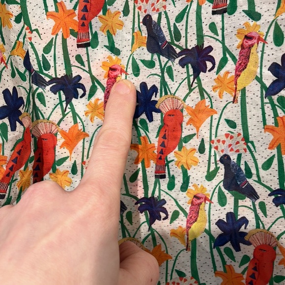 Alice + Olivia Eloise stretch silk printed Blouse - size medium - Picture 10 of 10